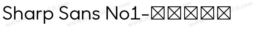 Sharp Sans No1字体转换